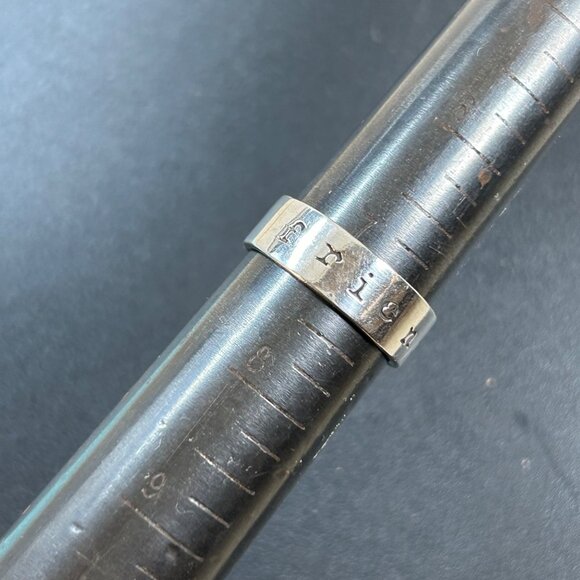 Far Fetched Sterling Silver 925 "Friends Forever" Engraved 6mm Band Ring Size 7 - Picture 12 of 13